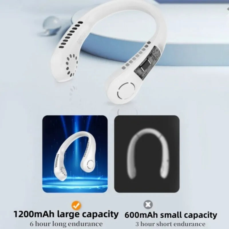 Portable Rechargeable Fan Bladeless Neck Fan